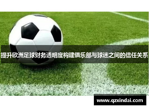 提升欧洲足球财务透明度构建俱乐部与球迷之间的信任关系
